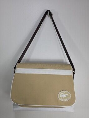 Lacoste Men's Beige Messenger Bag
